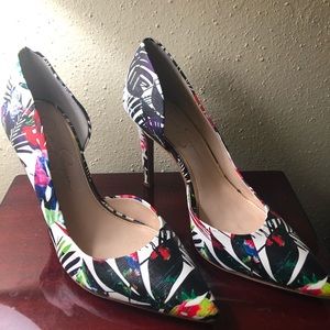 Jessica Simpson floral heels
